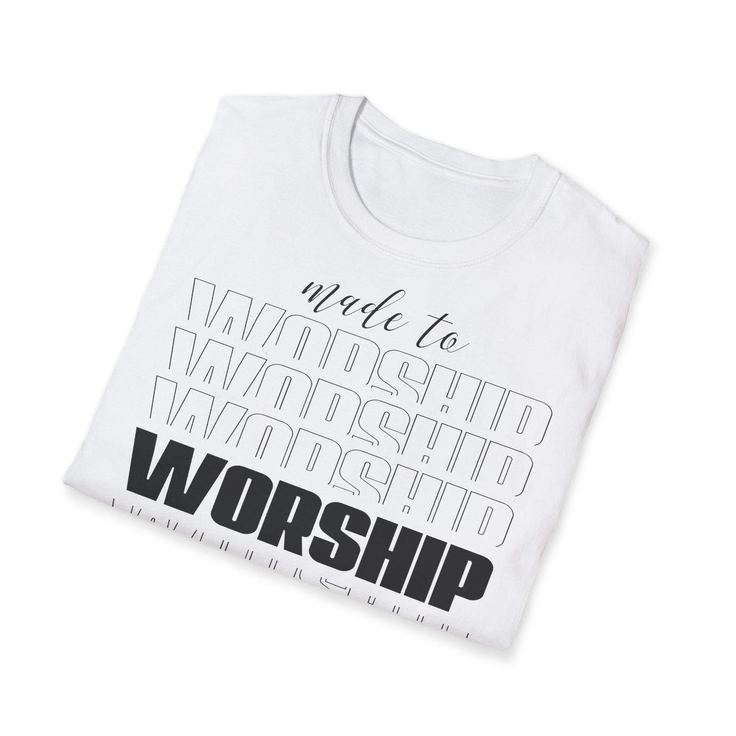 T-Shirt „Zur Anbetung gemacht“ für Unisex