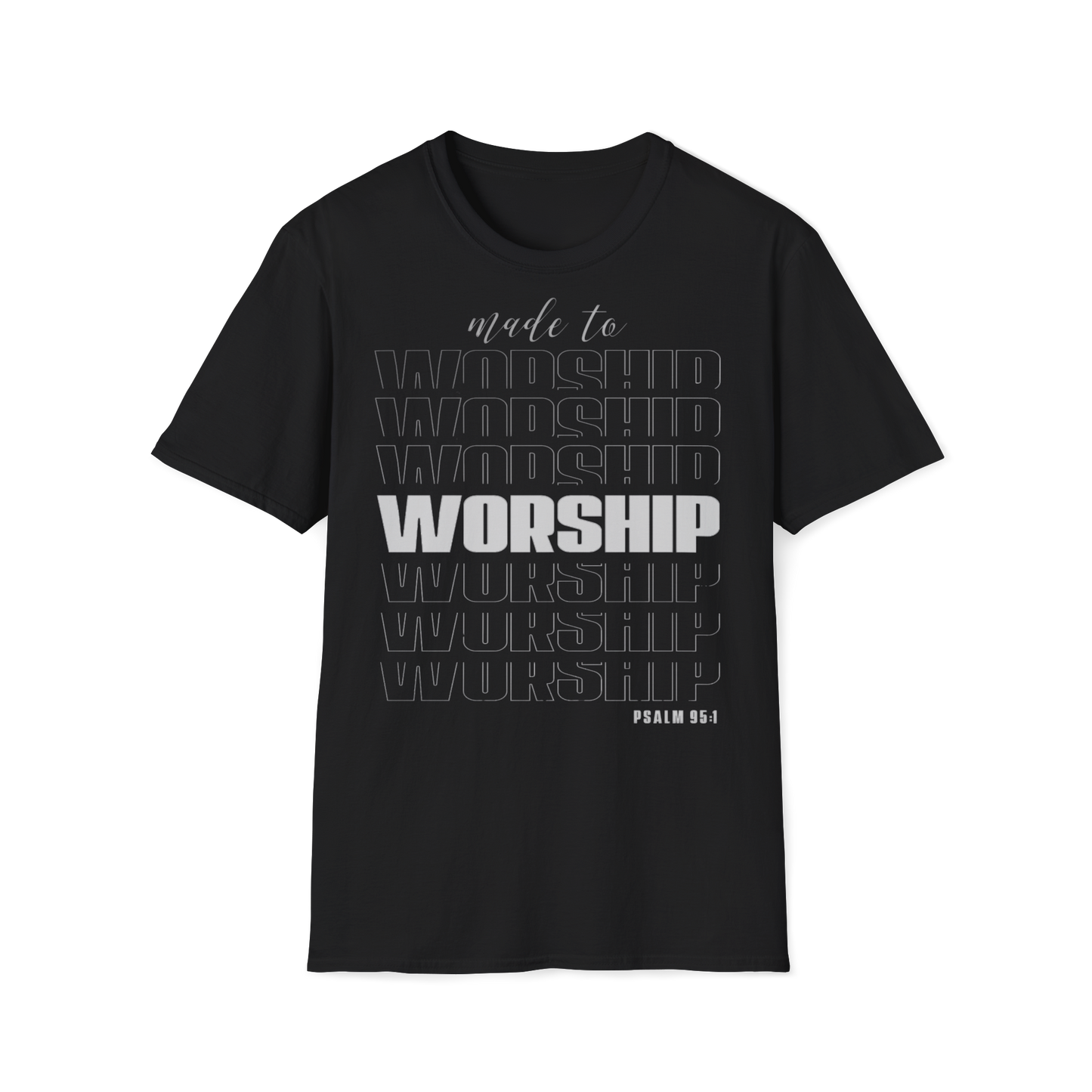T-Shirt „Zur Anbetung gemacht“ für Unisex