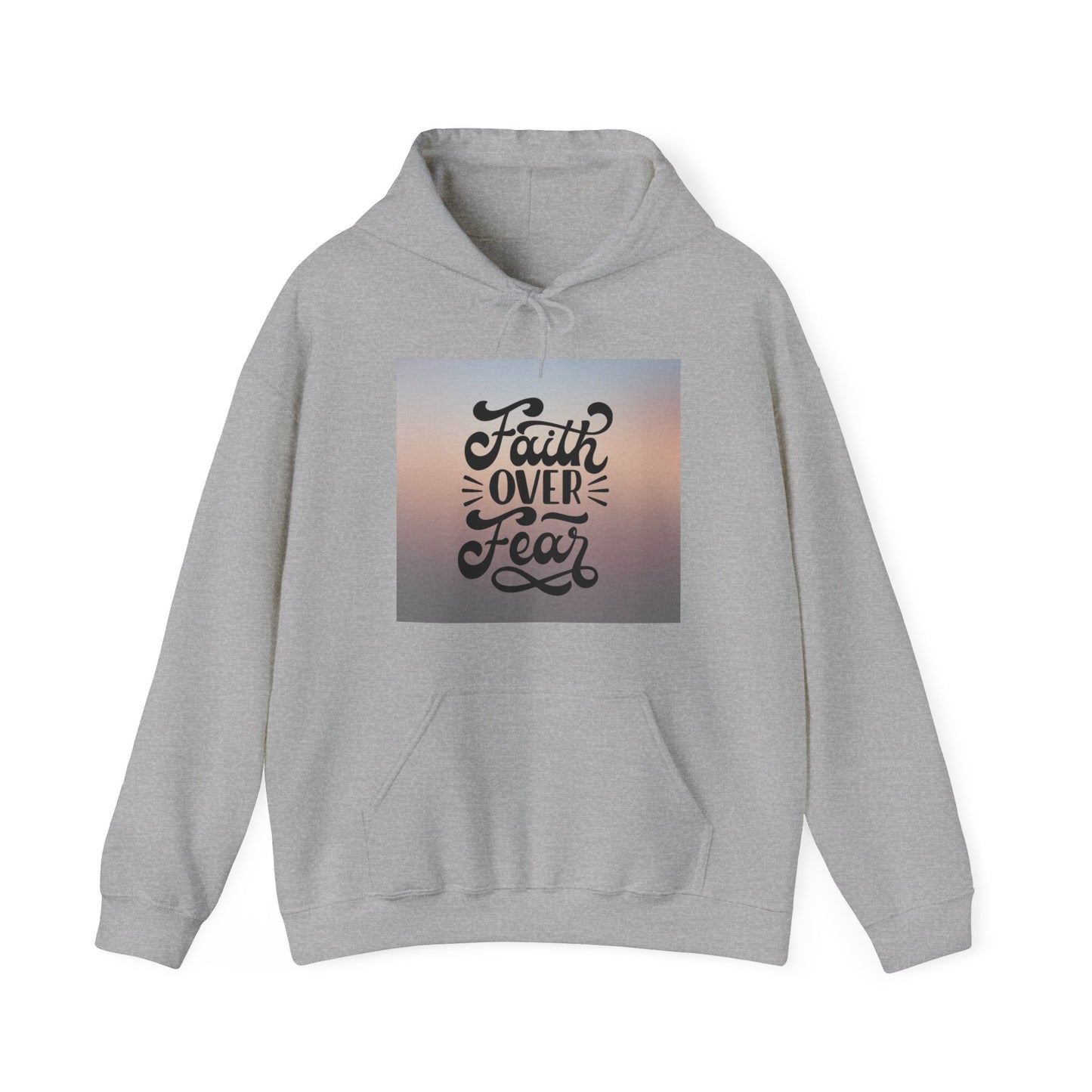 Unisex 'Faith Over Fear' Pullover mit Kapuze - Für Christgläubige