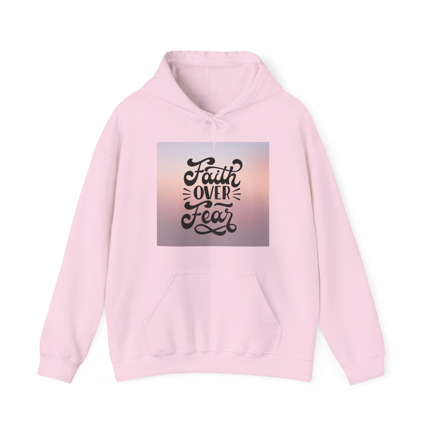Unisex 'Faith Over Fear' Pullover mit Kapuze - Für Christgläubige