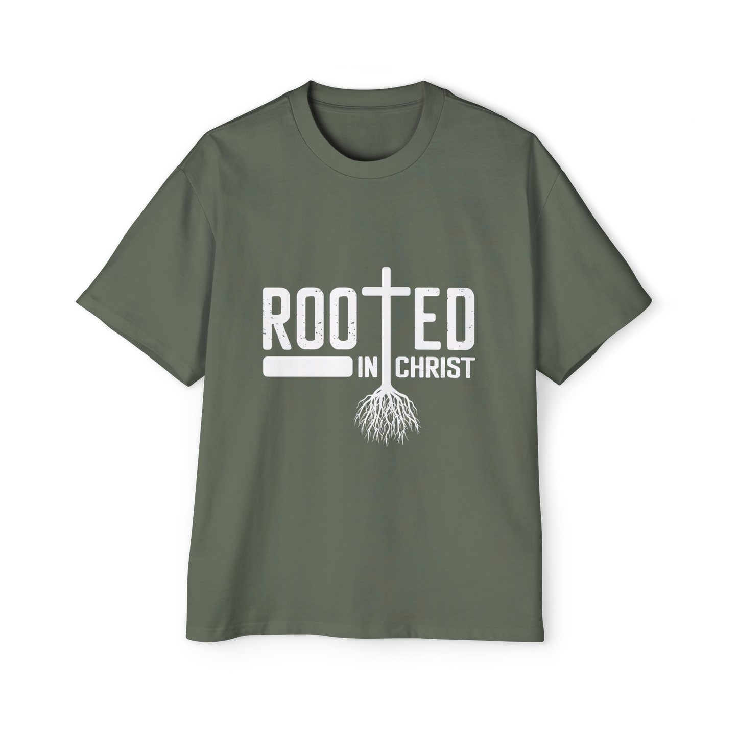 Oversized Tee - Rooted in Christ