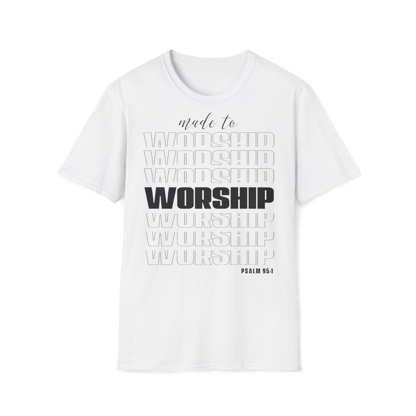 T-Shirt „Zur Anbetung gemacht“ für Unisex
