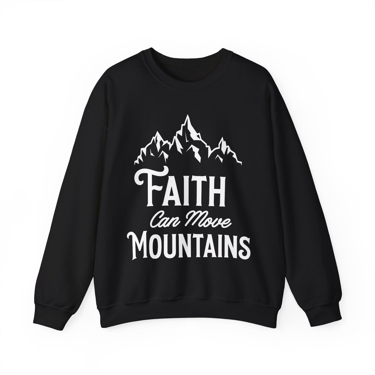 Unisex Heavy Blend™ Crewneck Sweatshirt - Faith can move mountain