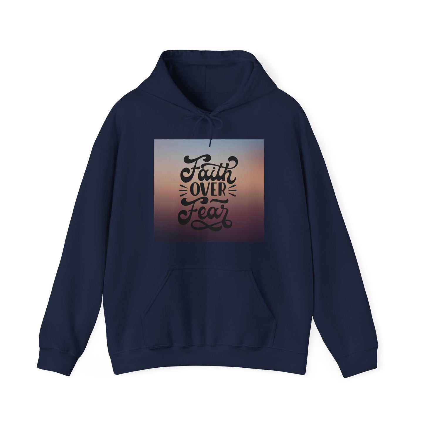 Unisex 'Faith Over Fear' Pullover mit Kapuze - Für Christgläubige