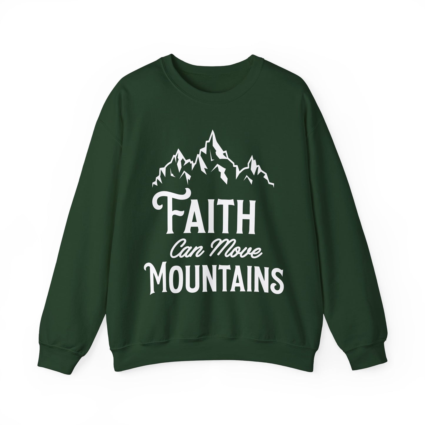 Unisex Heavy Blend™ Crewneck Sweatshirt - Faith can move mountain