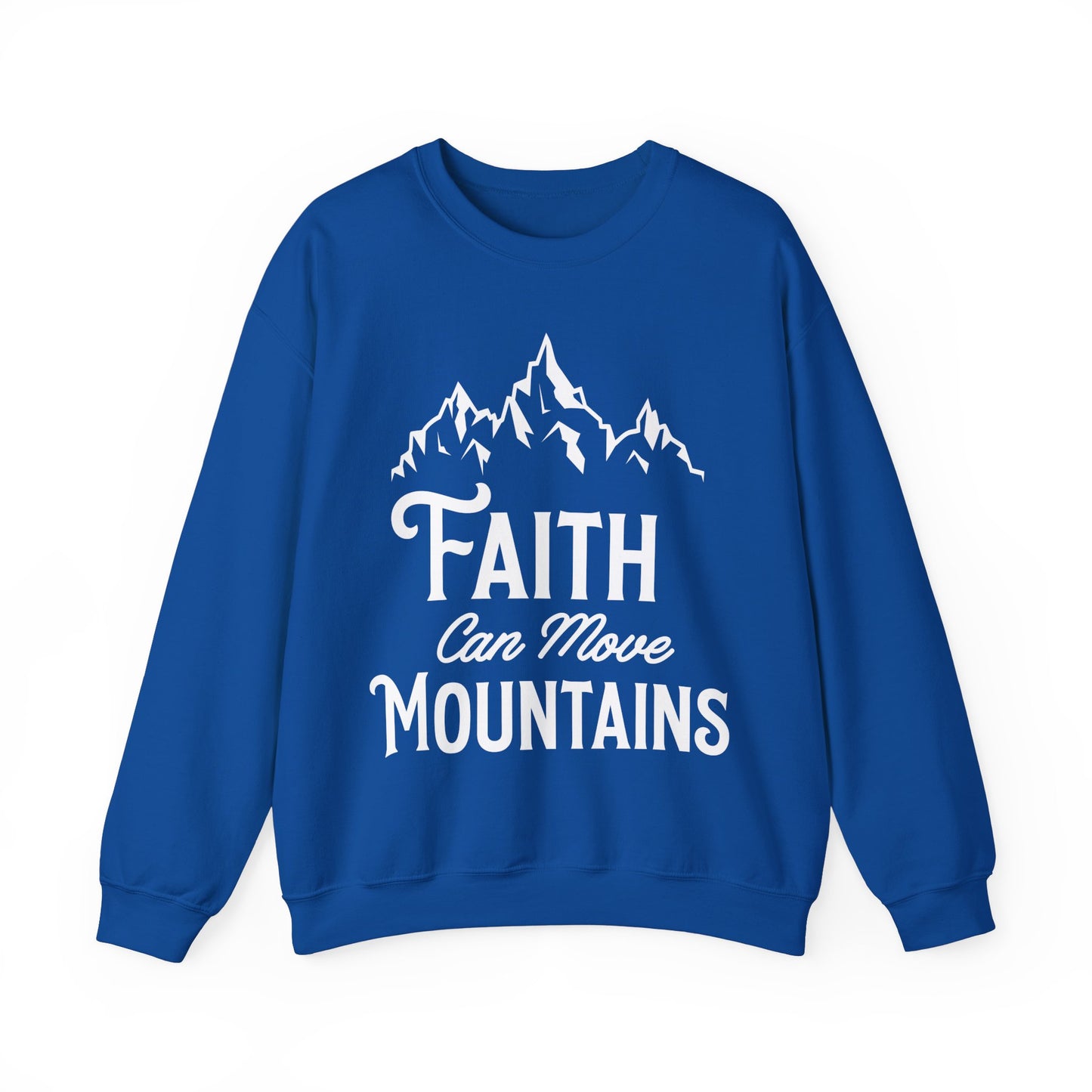 Unisex Heavy Blend™ Crewneck Sweatshirt - Faith can move mountain