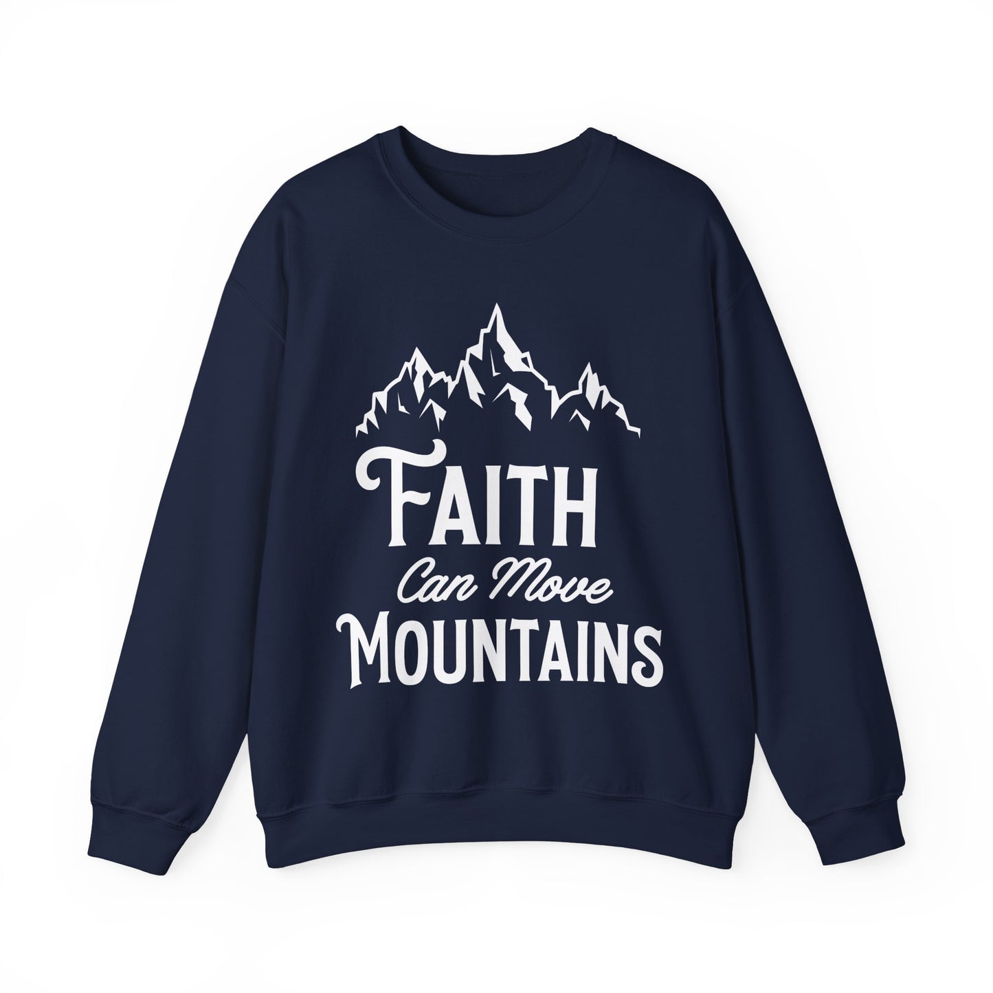 Unisex Heavy Blend™ Crewneck Sweatshirt - Faith can move mountain