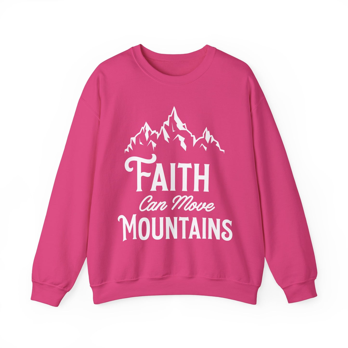 Unisex Heavy Blend™ Crewneck Sweatshirt - Faith can move mountain