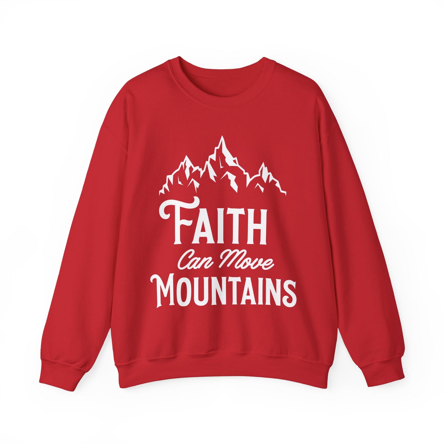 Unisex Heavy Blend™ Crewneck Sweatshirt - Faith can move mountain