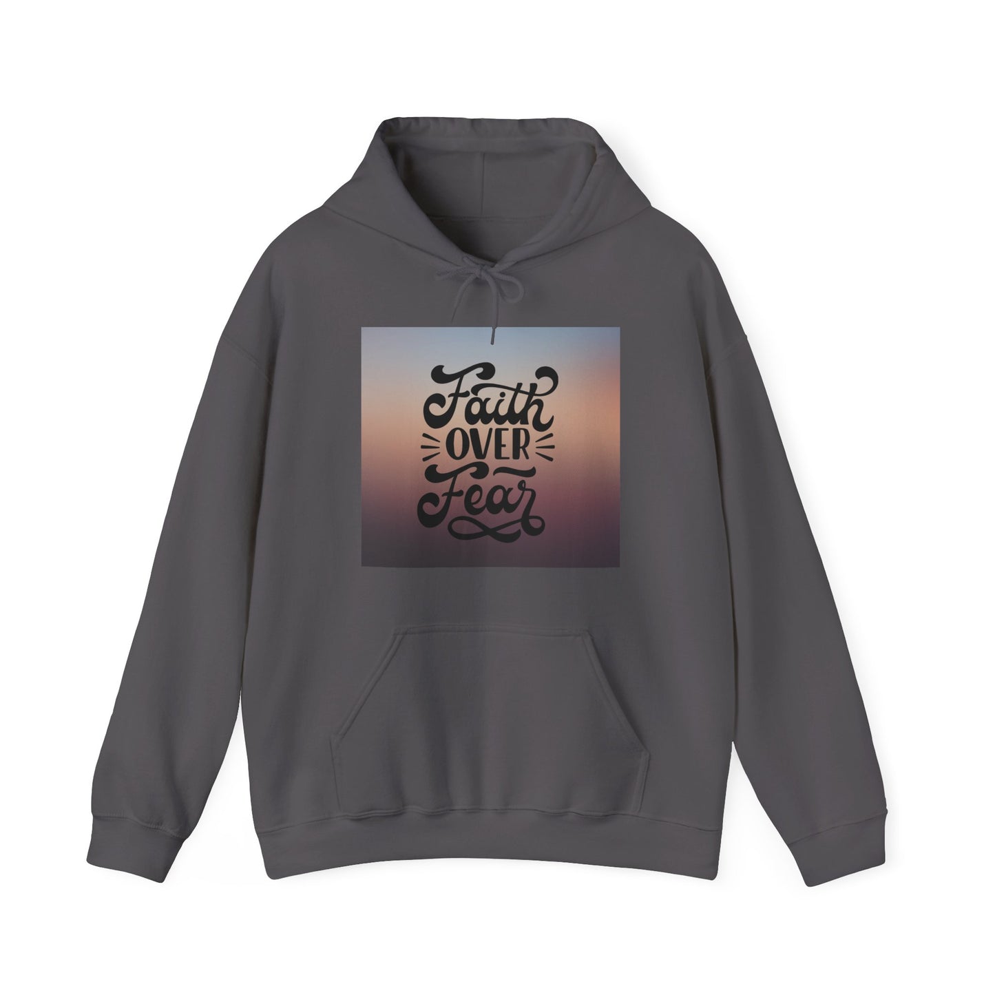 Unisex 'Faith Over Fear' Pullover mit Kapuze - Für Christgläubige