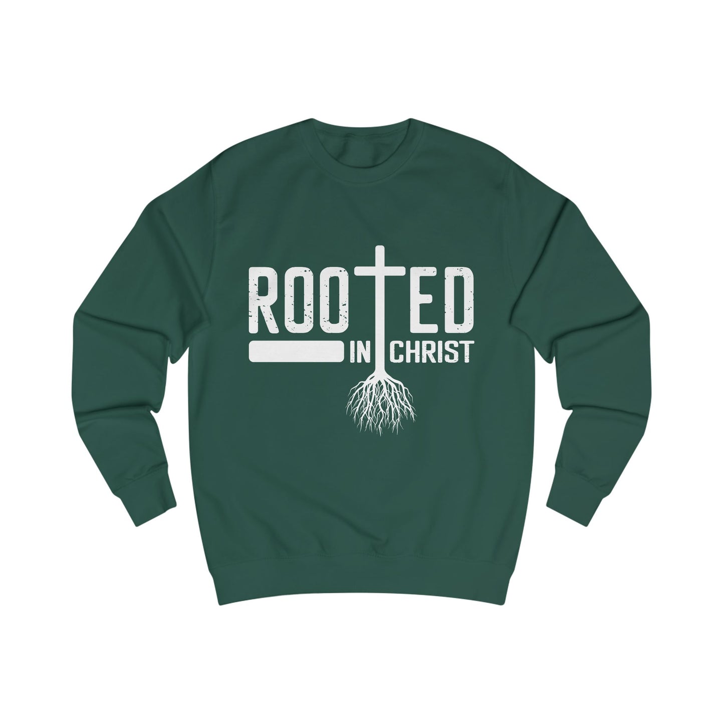 Rooted in Christ Unisex Sweatshirt - Faith-Based Apparel for Comfort and Inspiration