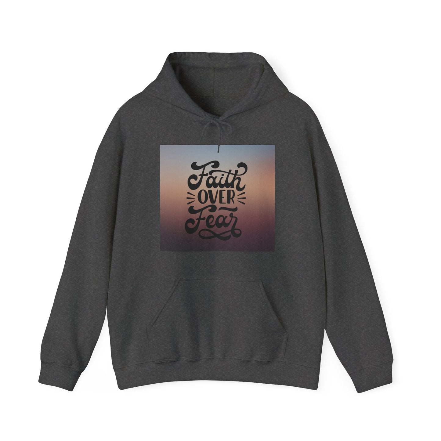 Unisex 'Faith Over Fear' Pullover mit Kapuze - Für Christgläubige