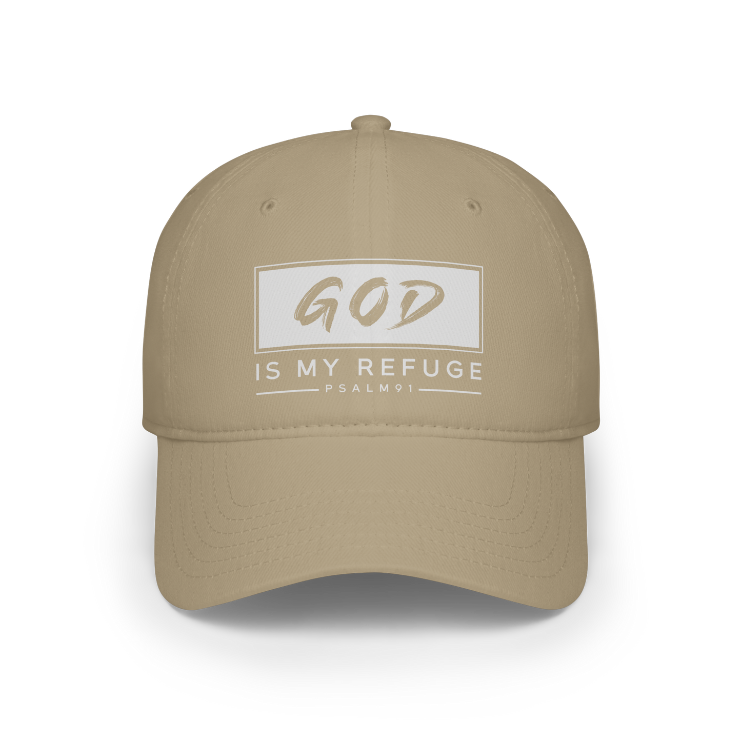 God is My Refuge - Baseball Cap | Faith-Based Hat