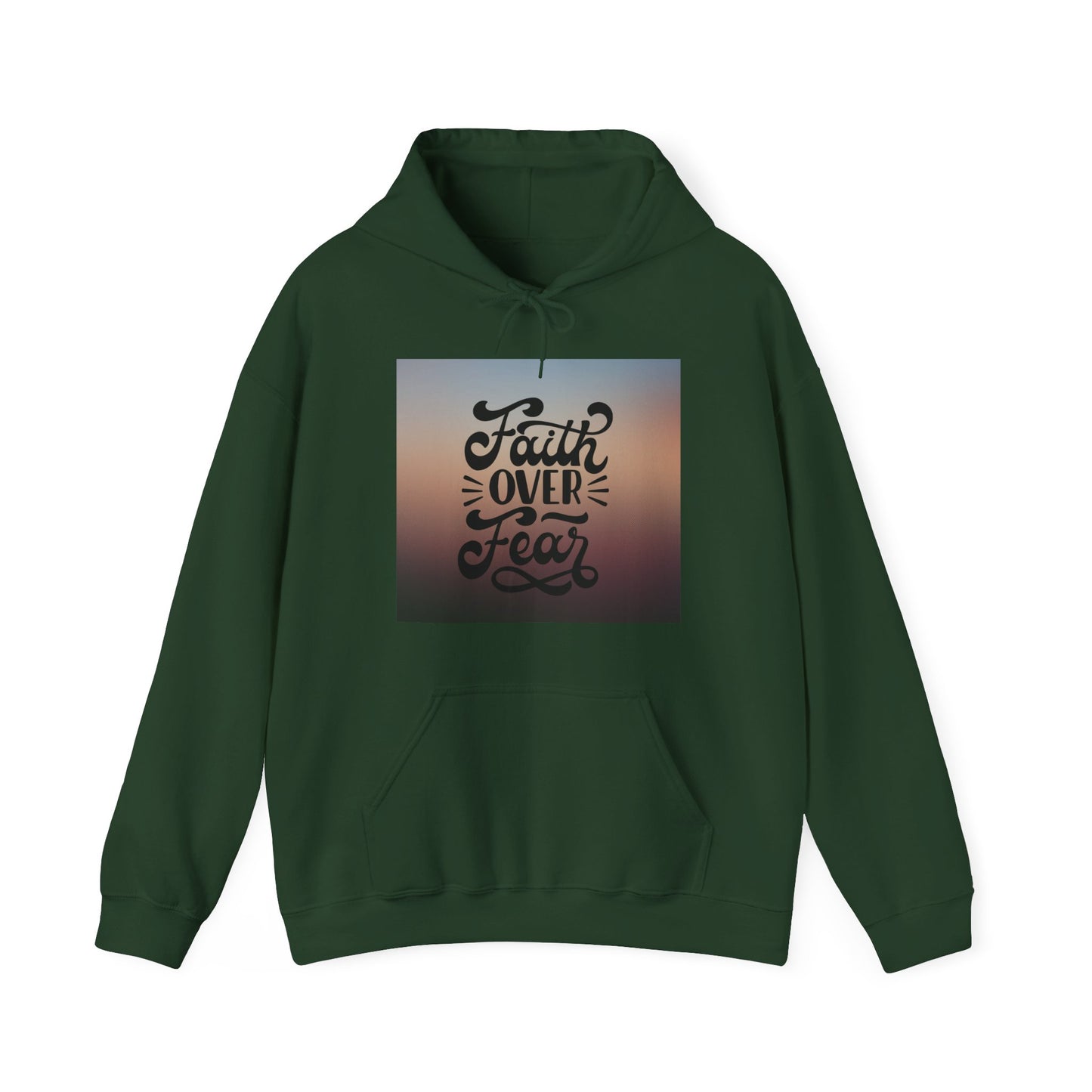 Unisex 'Faith Over Fear' Pullover mit Kapuze - Für Christgläubige