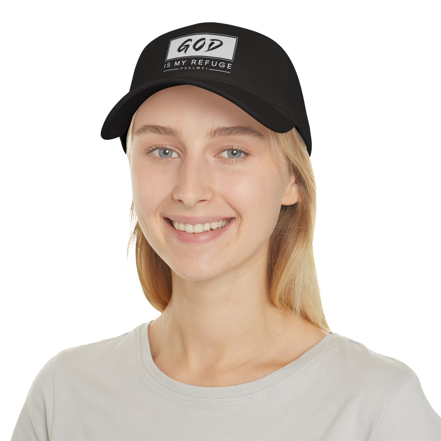 God is My Refuge - Baseball Cap | Faith-Based Hat