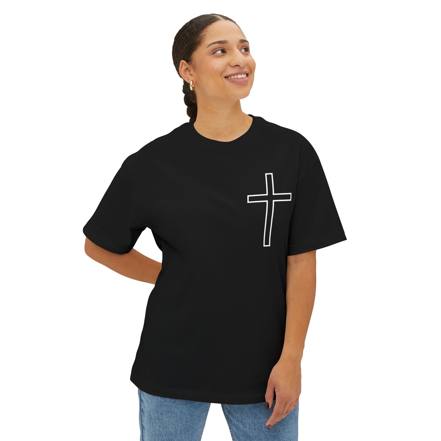 Faith-Inspired Unisex Oversized T-Shirt - I can do all things in Christ