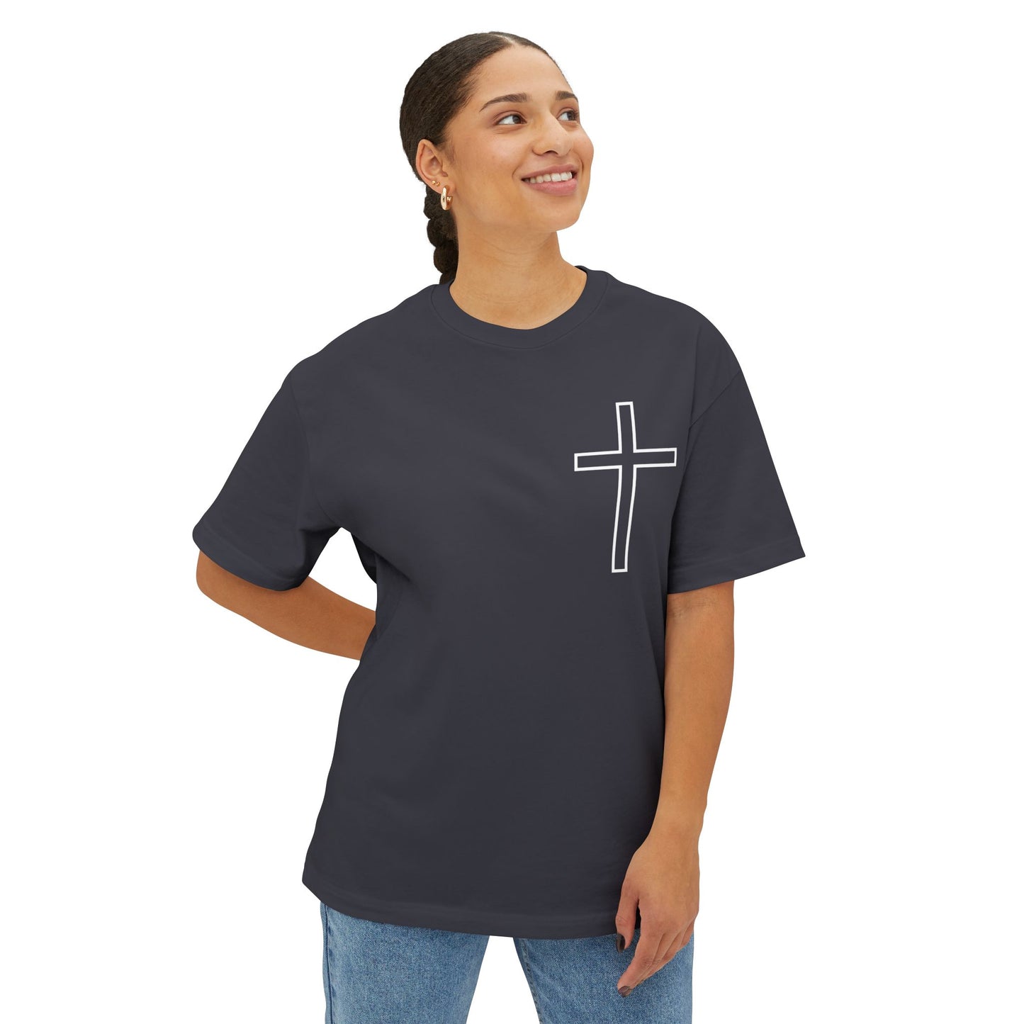 Faith-Inspired Unisex Oversized T-Shirt - I can do all things in Christ
