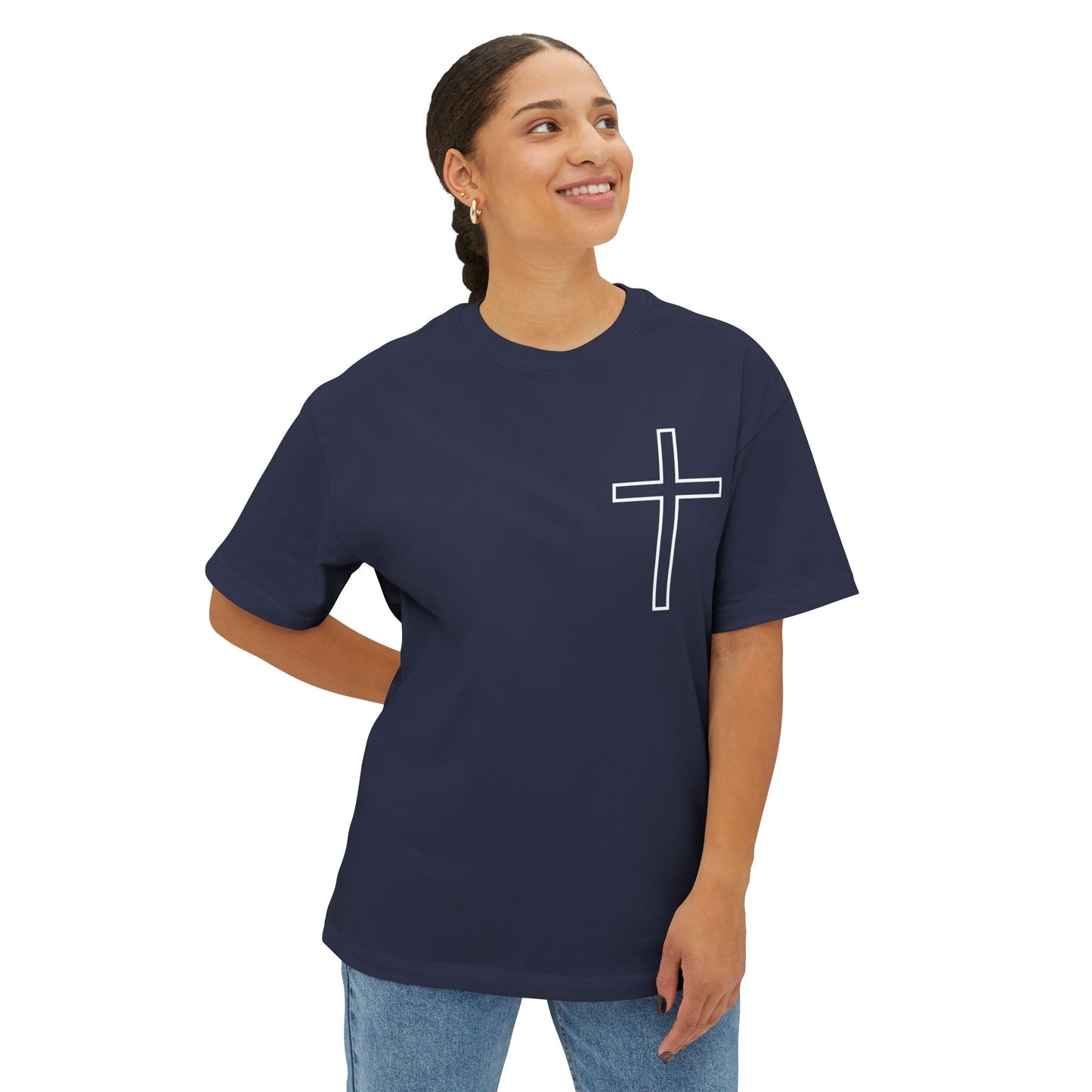 Faith-Inspired Unisex Oversized T-Shirt - I can do all things in Christ