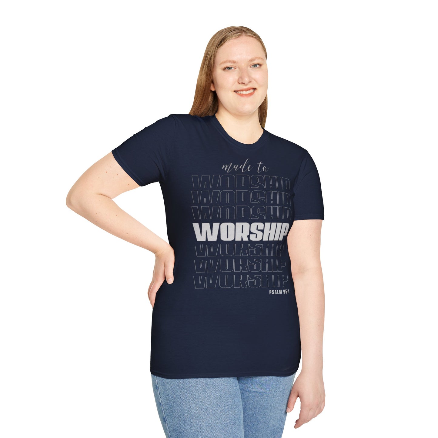 T-Shirt „Zur Anbetung gemacht“ für Unisex