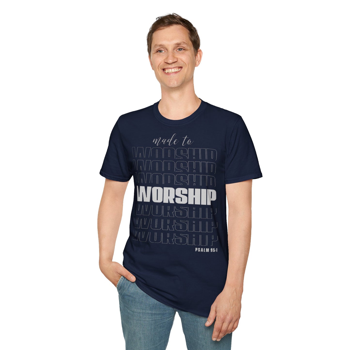 T-Shirt „Zur Anbetung gemacht“ für Unisex