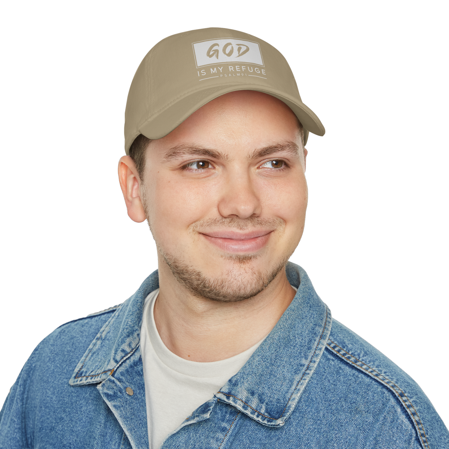 God is My Refuge - Baseball Cap | Faith-Based Hat
