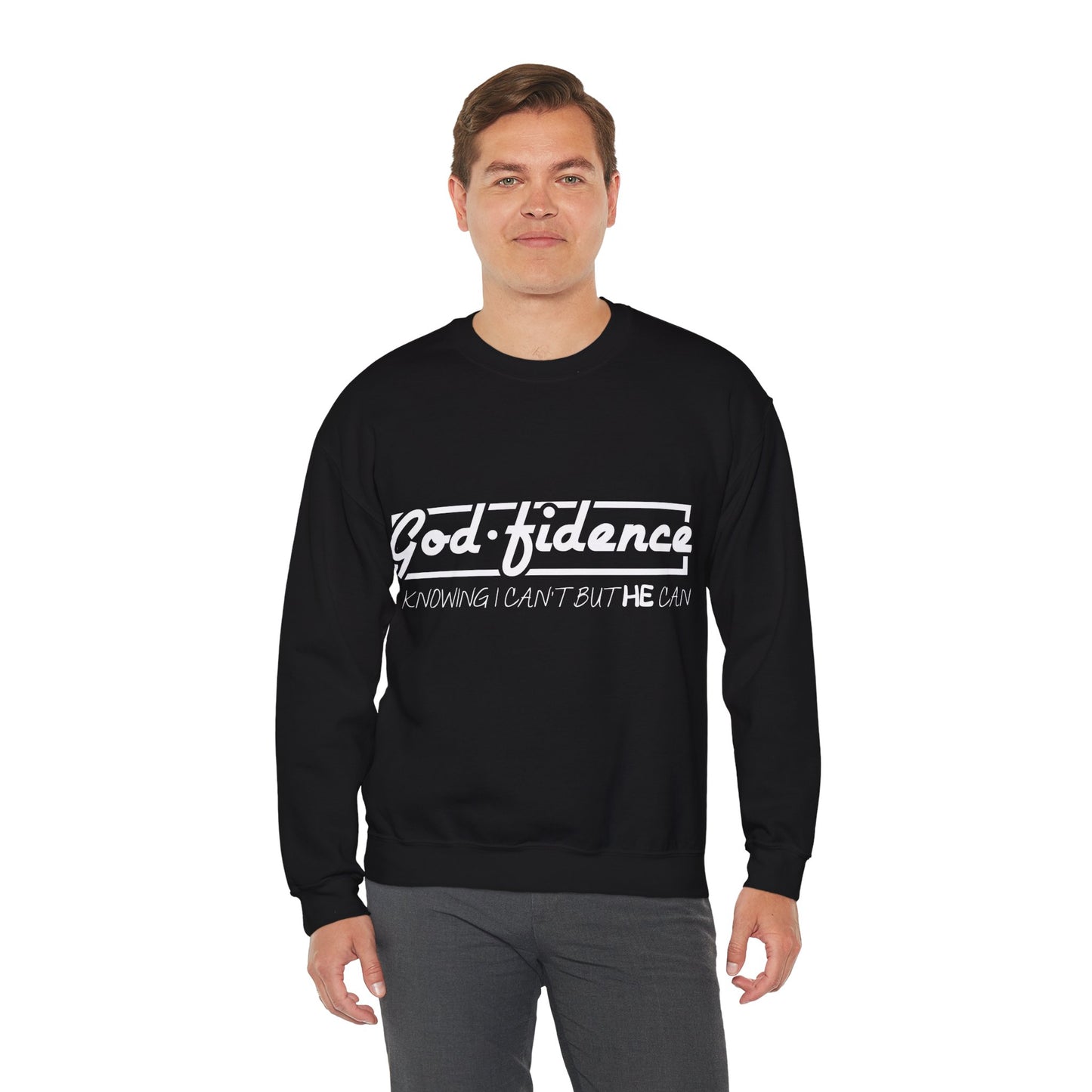 Confidence - God.fidence Unisex Crewneck Sweatshirt