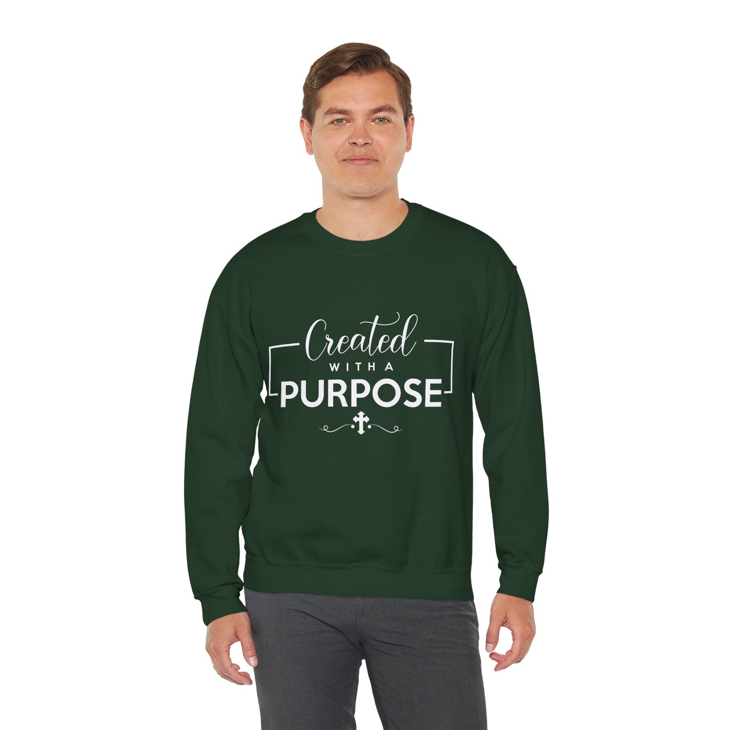 Unisex 'Created with a Purpose' Crewneck Sweatshirt