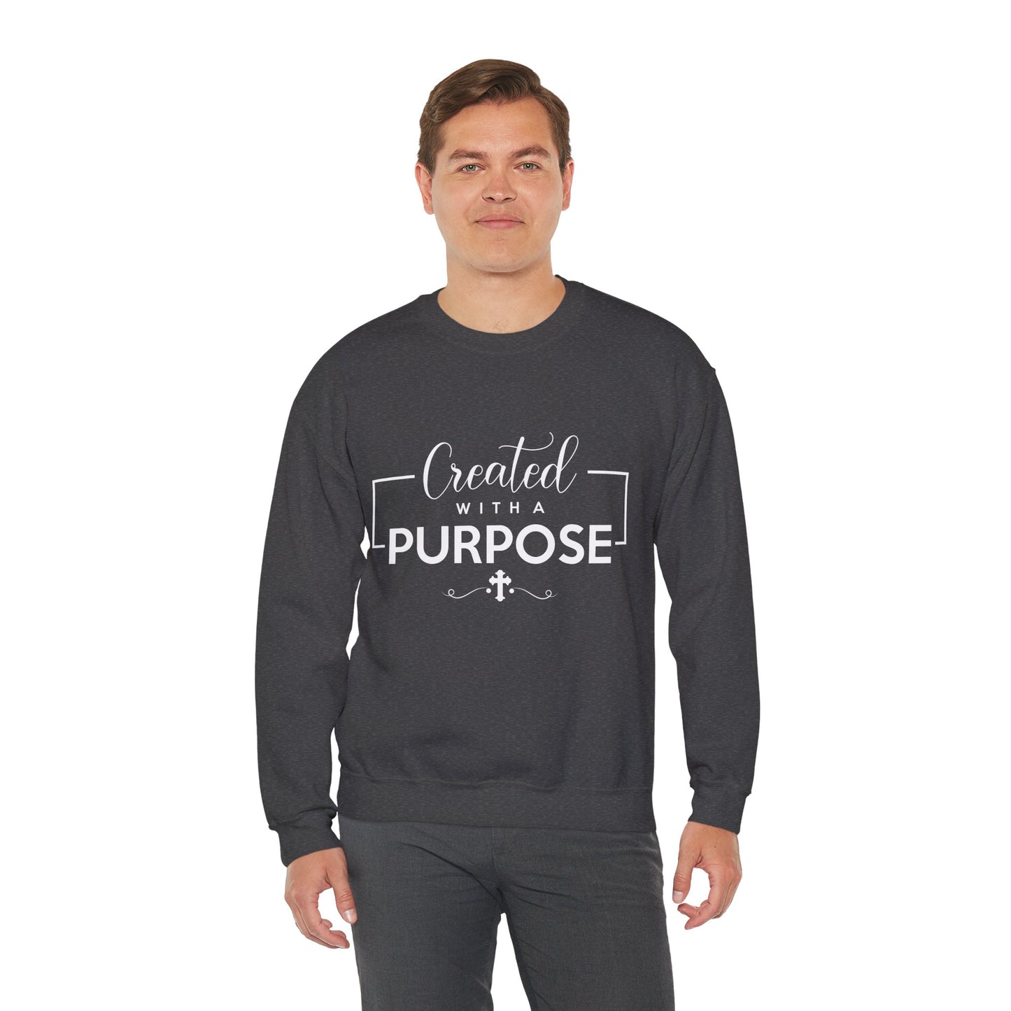 Unisex 'Created with a Purpose' Crewneck Sweatshirt