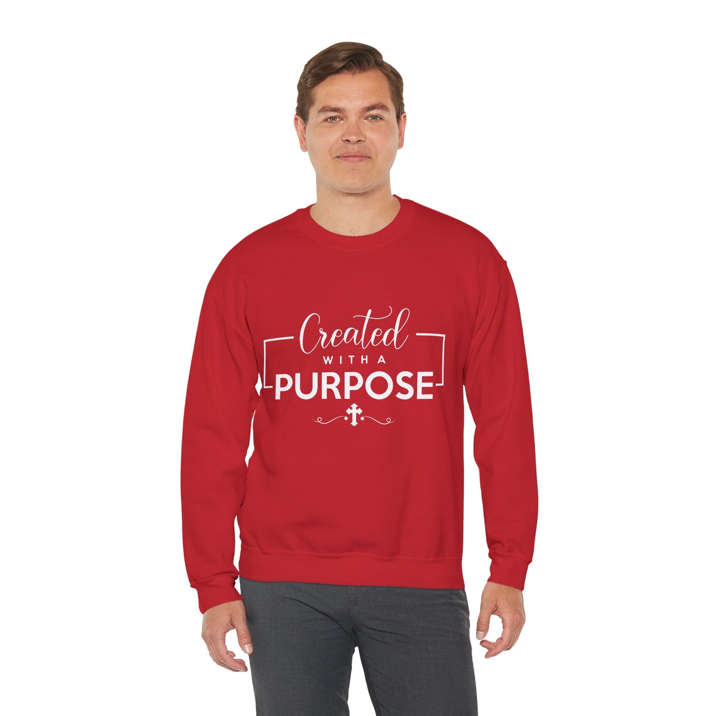 Unisex 'Created with a Purpose' Crewneck Sweatshirt