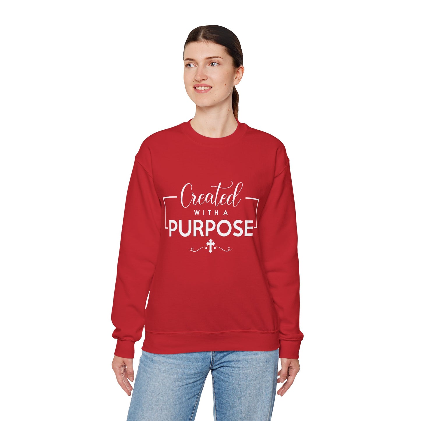 Unisex 'Created with a Purpose' Crewneck Sweatshirt