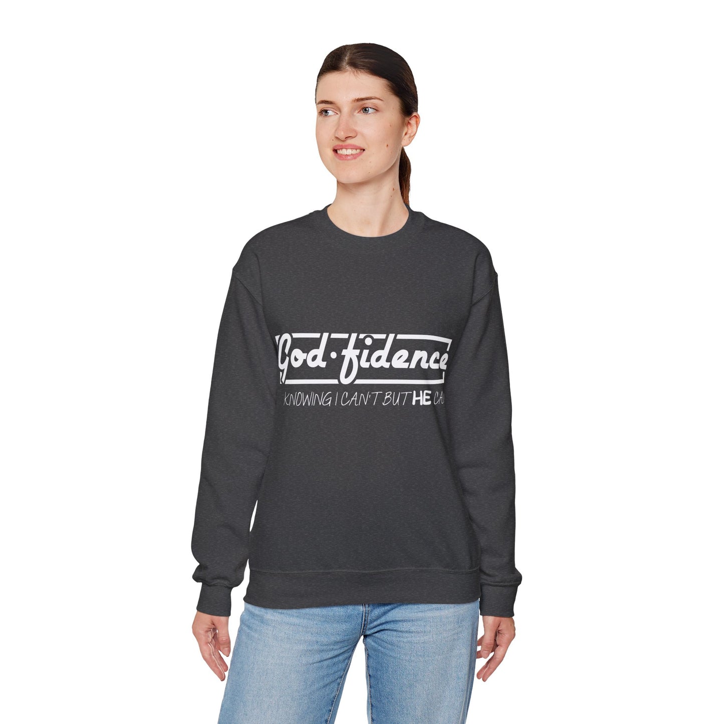 Confidence - God.fidence Unisex Crewneck Sweatshirt