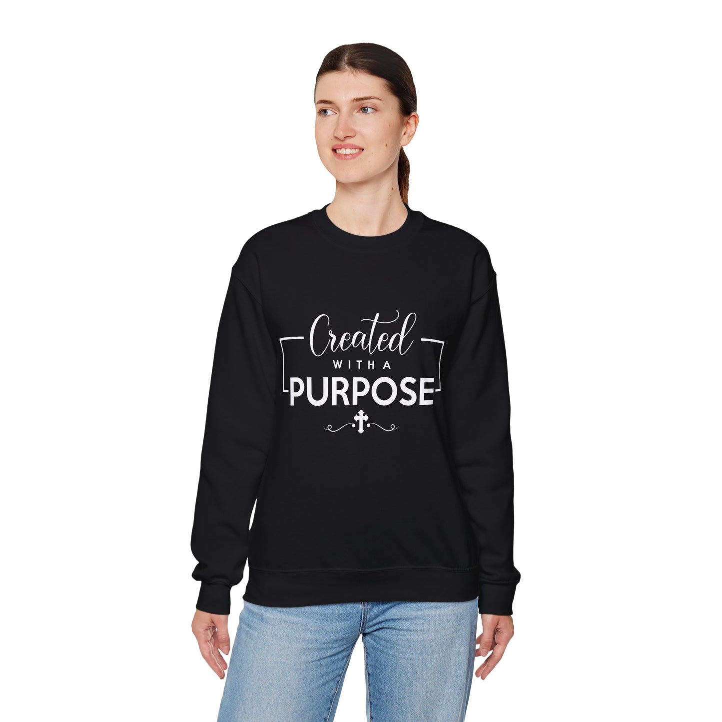 Unisex 'Created with a Purpose' Crewneck Sweatshirt