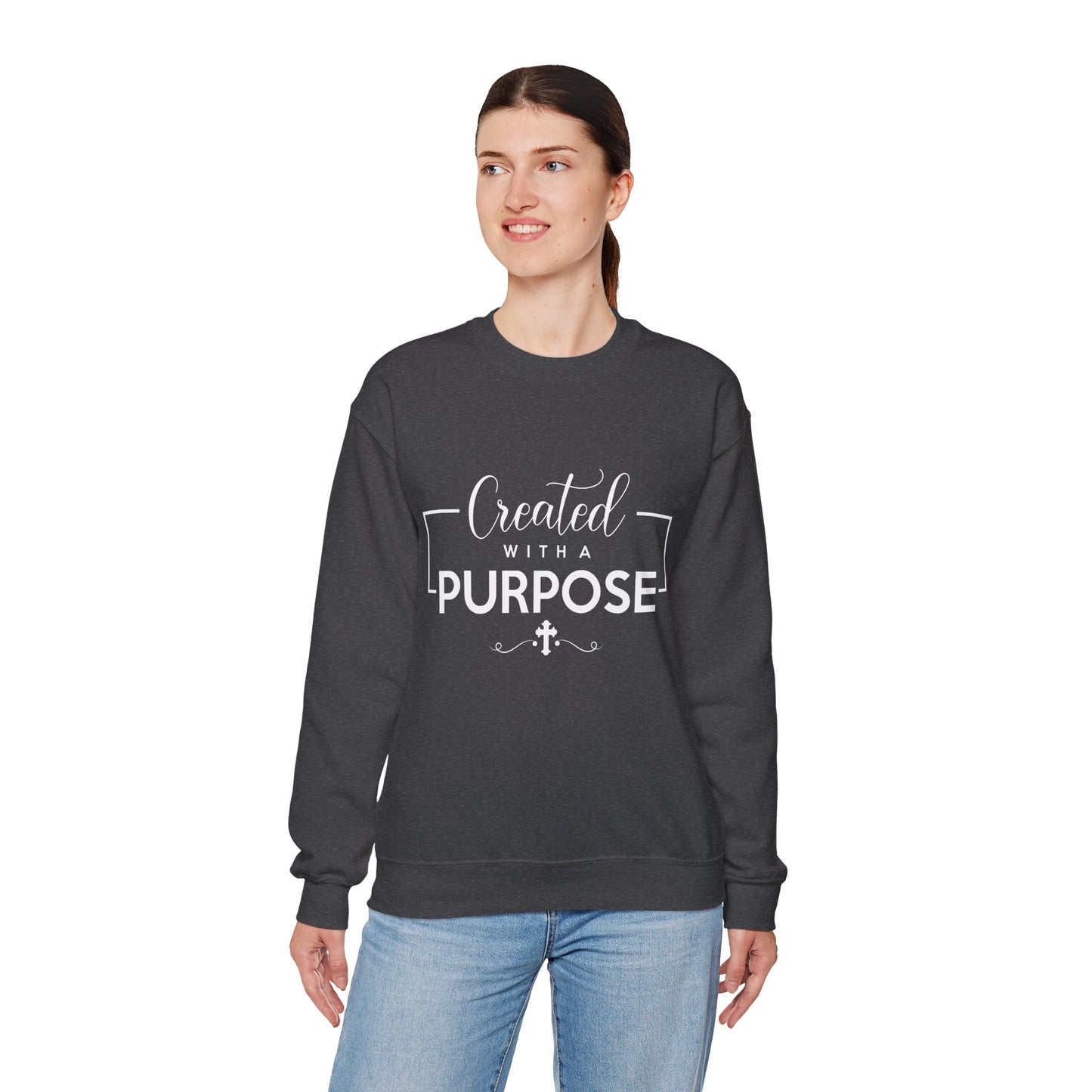 Unisex 'Created with a Purpose' Crewneck Sweatshirt