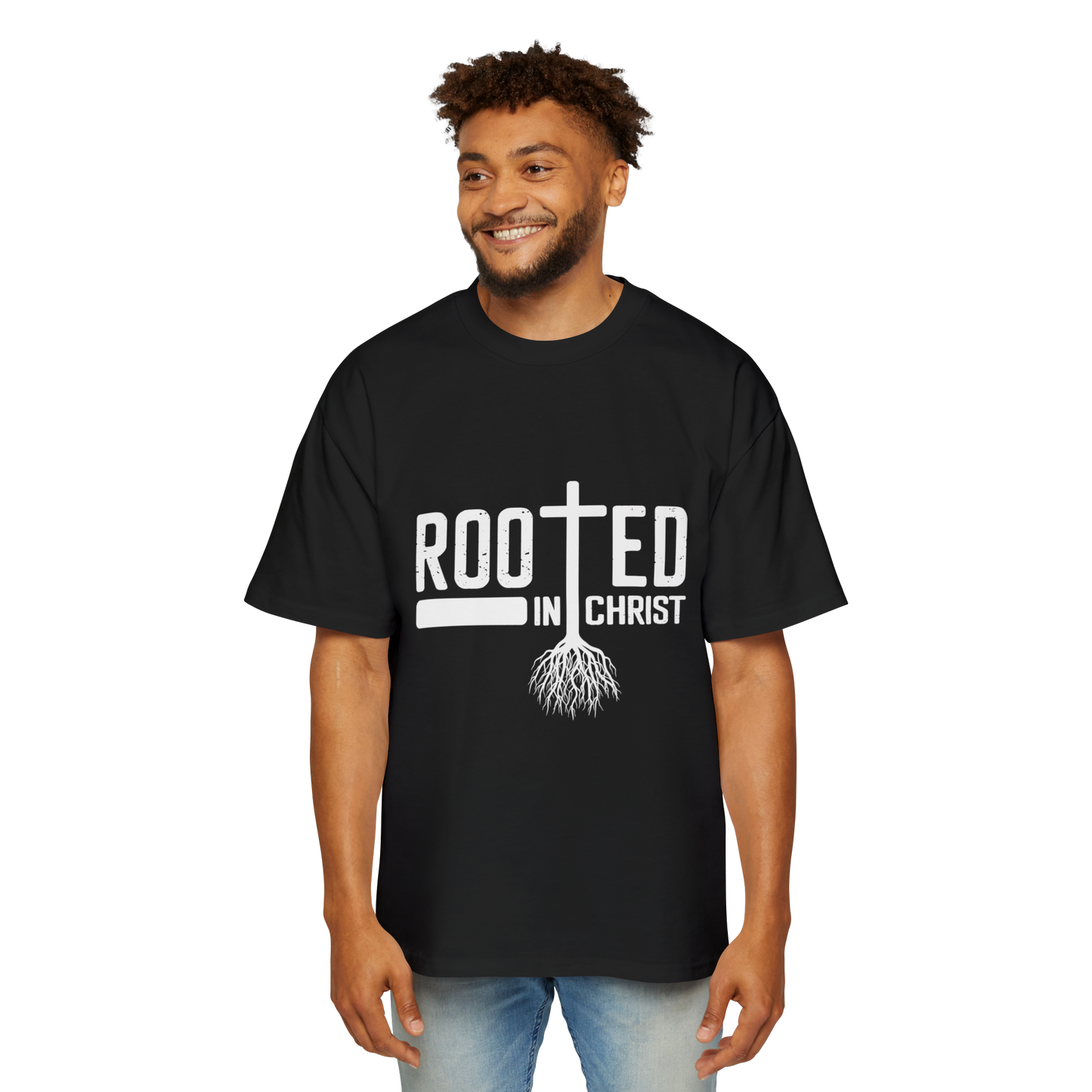 Oversized Tee - Rooted in Christ