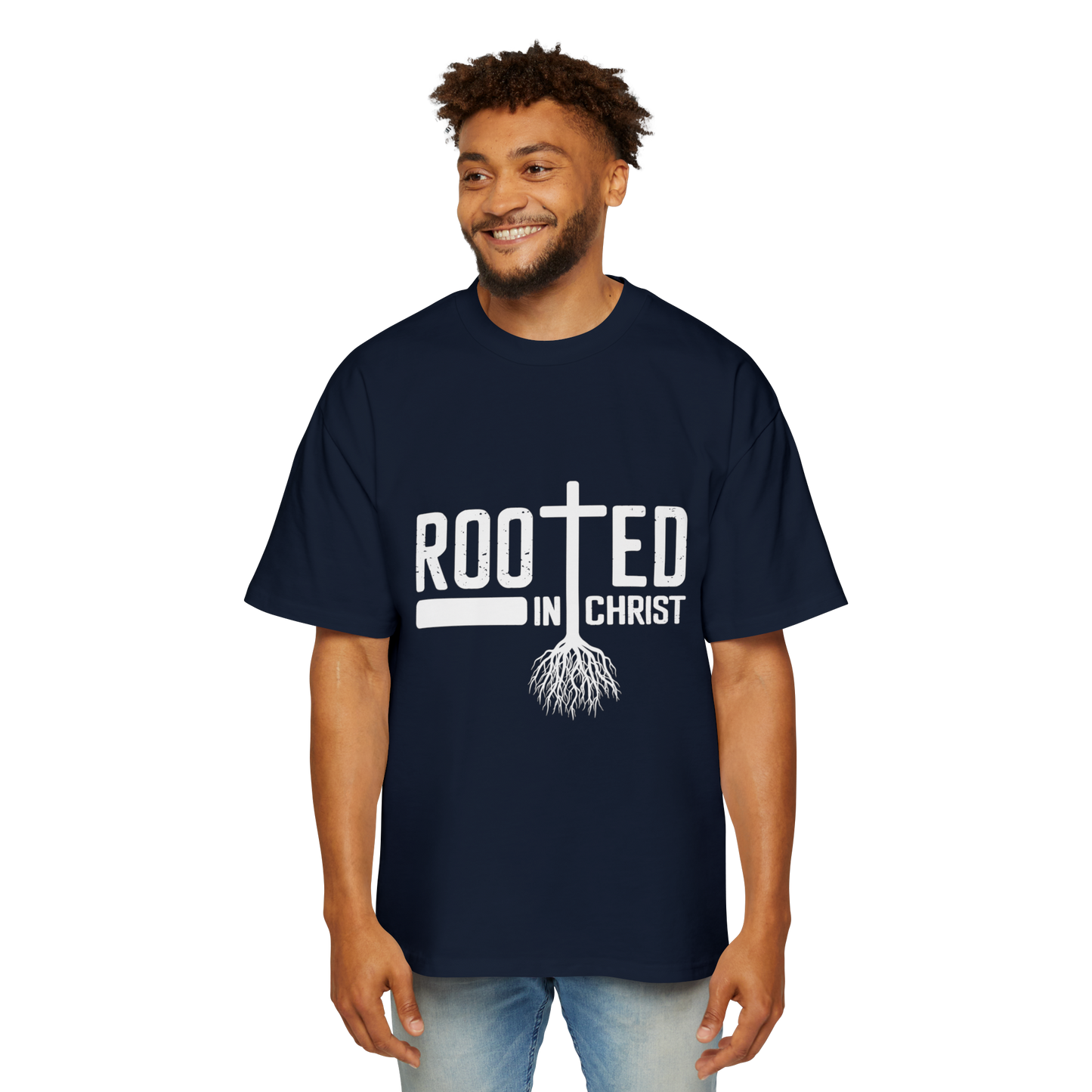 Oversized Tee - Rooted in Christ
