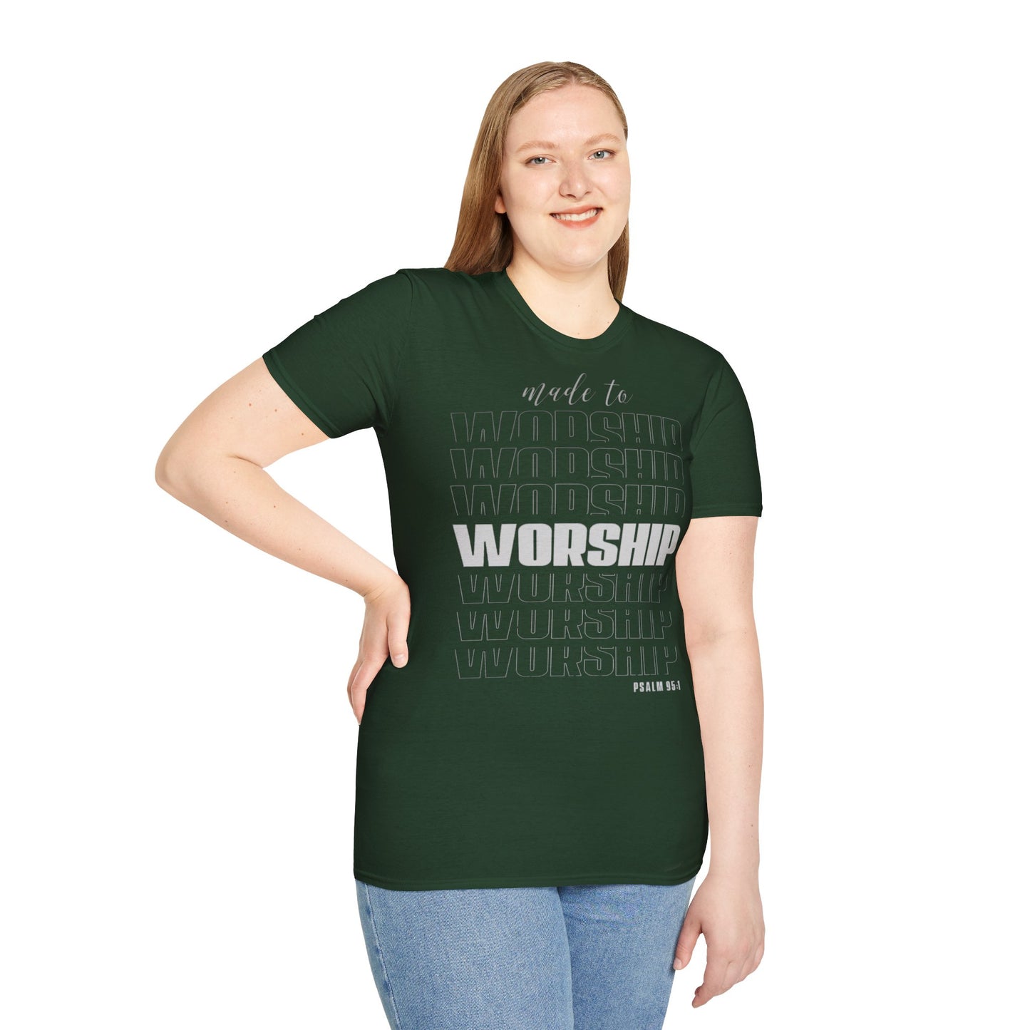 T-Shirt „Zur Anbetung gemacht“ für Unisex