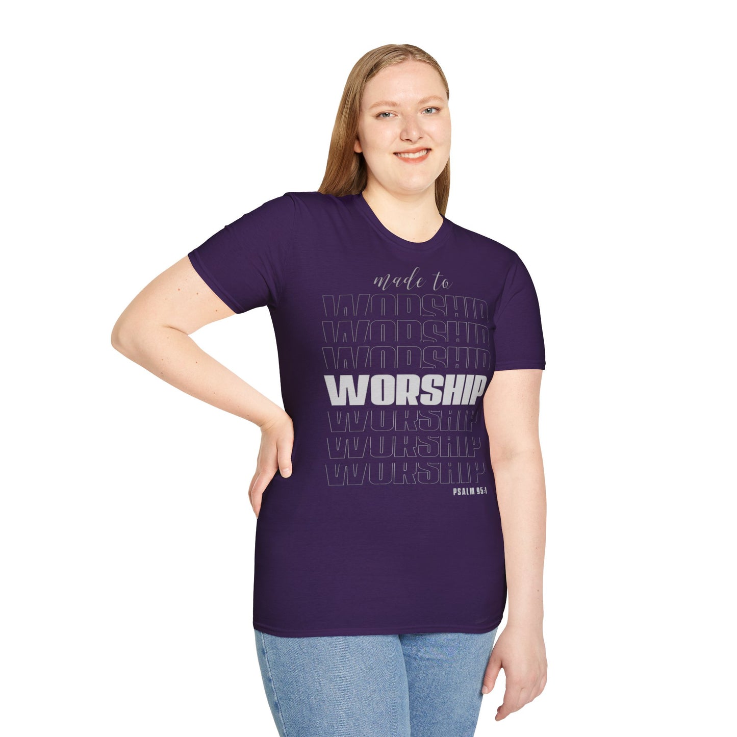 T-Shirt „Zur Anbetung gemacht“ für Unisex