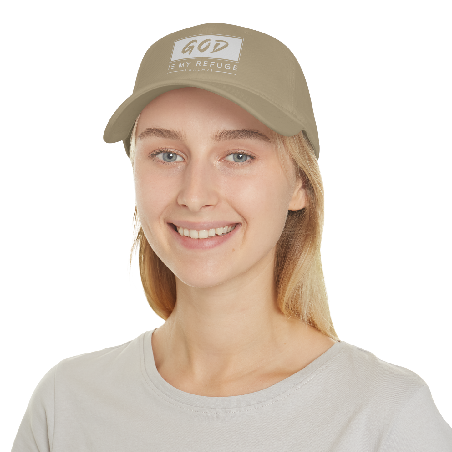 God is My Refuge - Baseball Cap | Faith-Based Hat