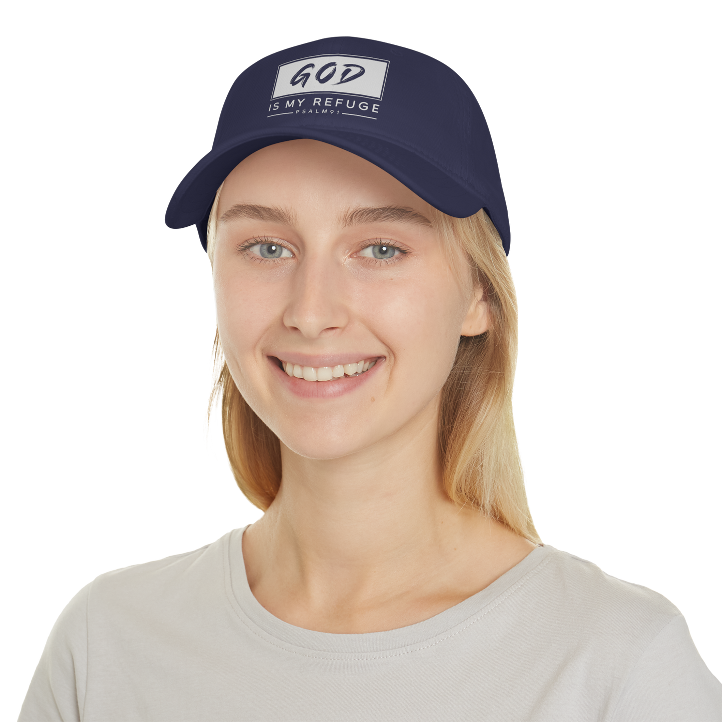 God is My Refuge - Baseball Cap | Faith-Based Hat
