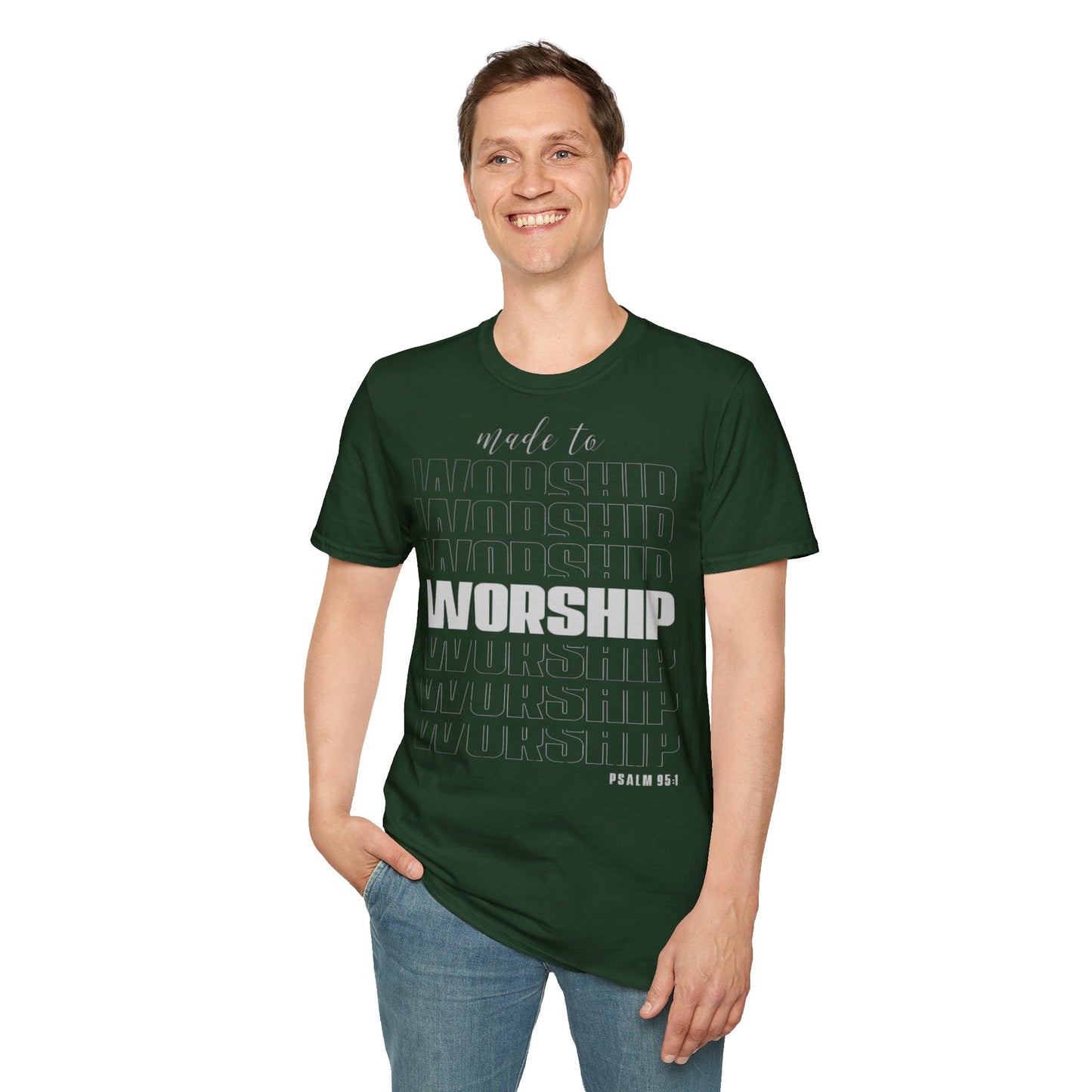 T-Shirt „Zur Anbetung gemacht“ für Unisex