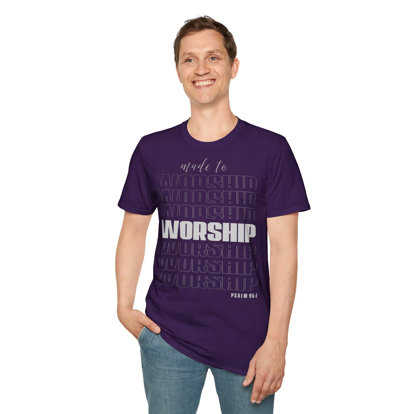T-Shirt „Zur Anbetung gemacht“ für Unisex