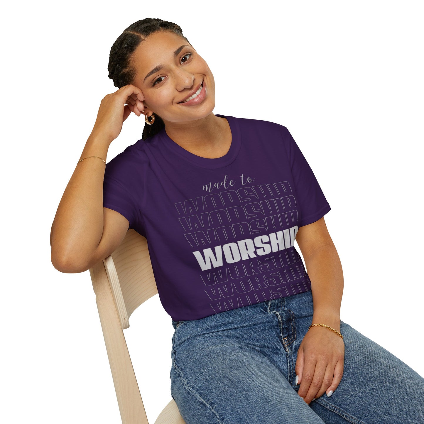 T-Shirt „Zur Anbetung gemacht“ für Unisex