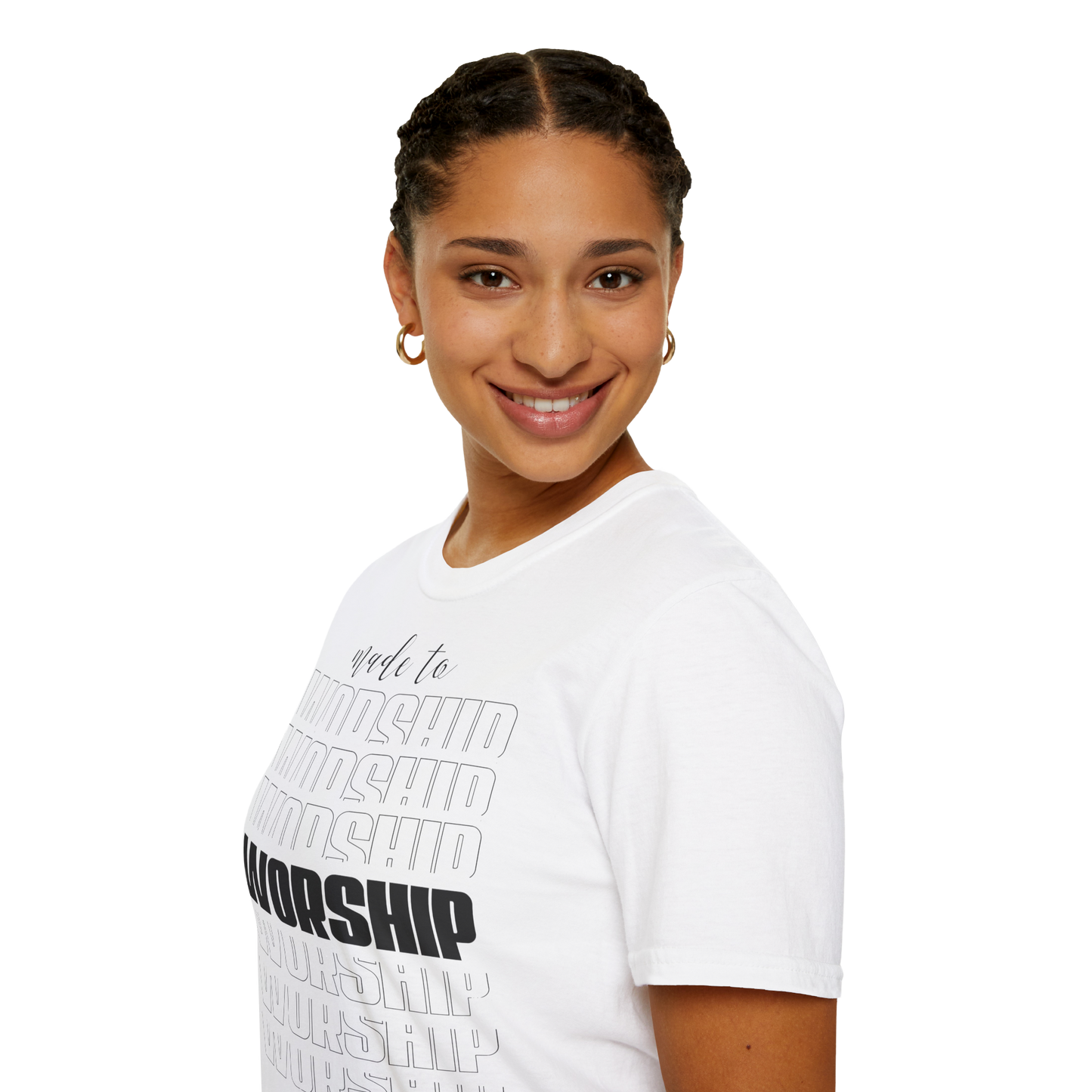 T-Shirt „Zur Anbetung gemacht“ für Unisex
