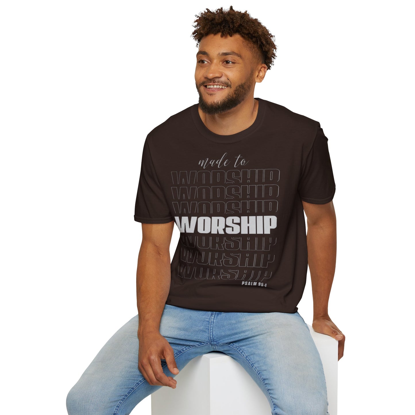 T-Shirt „Zur Anbetung gemacht“ für Unisex