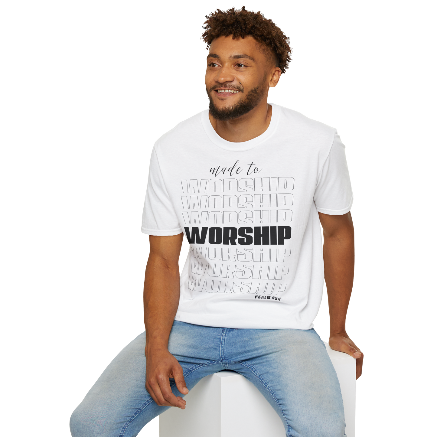 T-Shirt „Zur Anbetung gemacht“ für Unisex