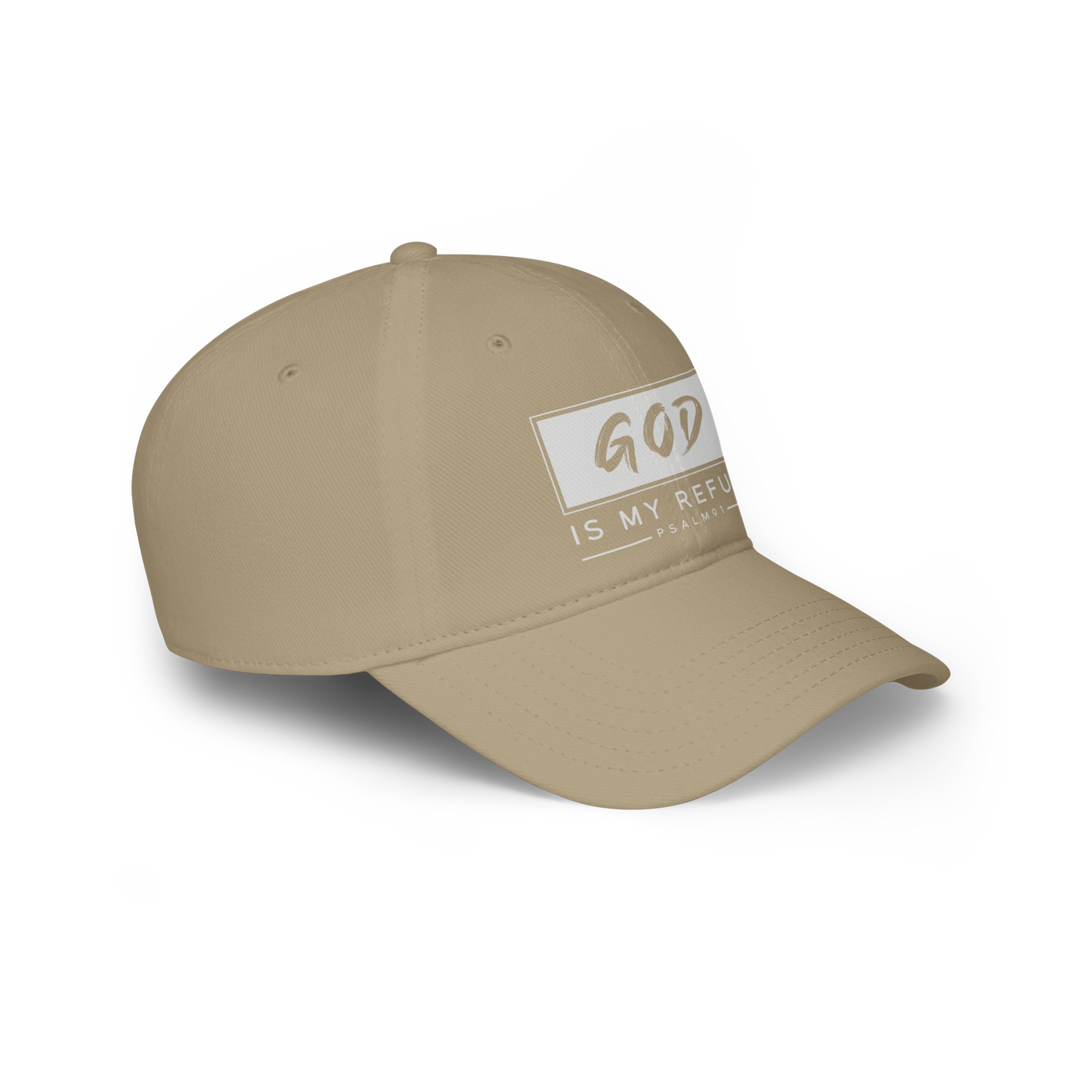God is My Refuge - Baseball Cap | Faith-Based Hat