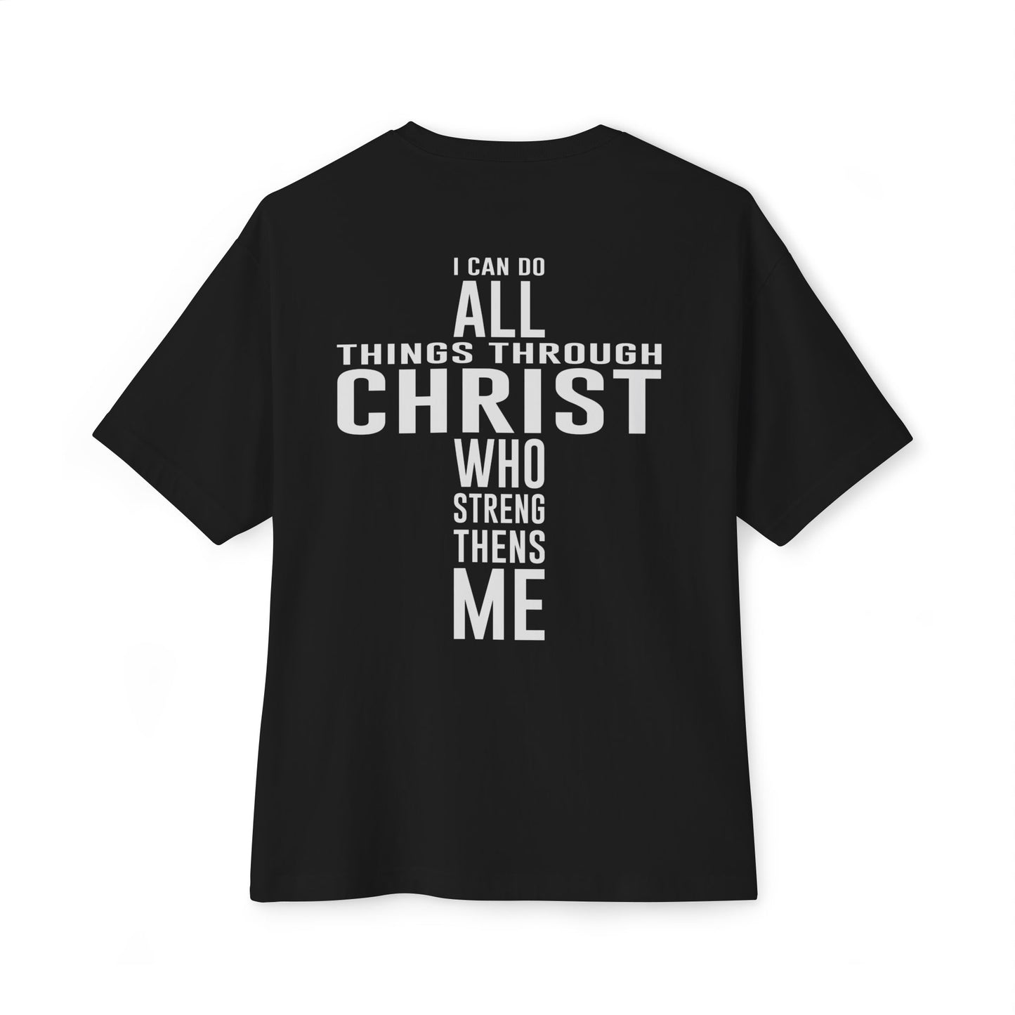 Faith-Inspired Unisex Oversized T-Shirt - I can do all things in Christ