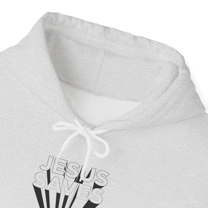 Jesus Saves Unisex Sweatshirt mit Kapuze