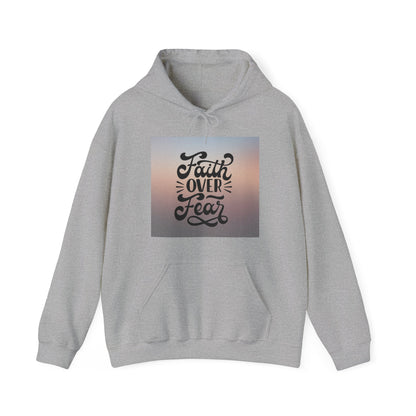 Unisex 'Faith Over Fear' Pullover mit Kapuze - Für Christgläubige