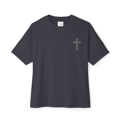 Faith Inspired Women Oversized Boxy Tee - Coffee Lovers' Shirt